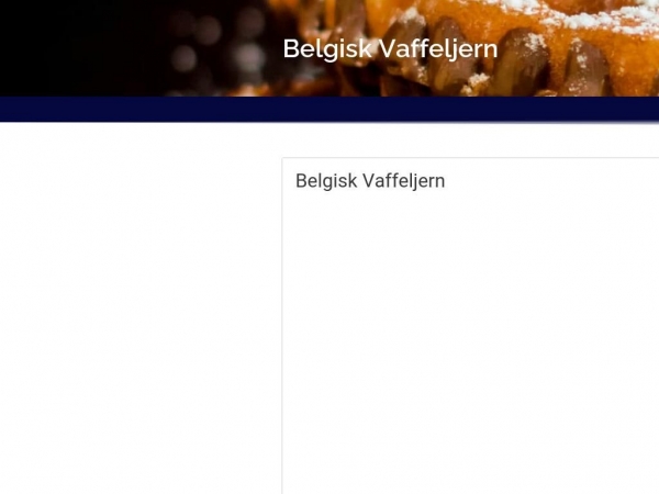 belgisk-vaffeljern.dk