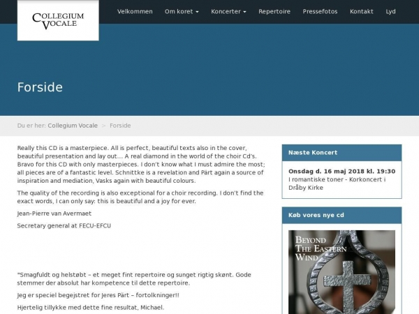 collegiumvocale.dk