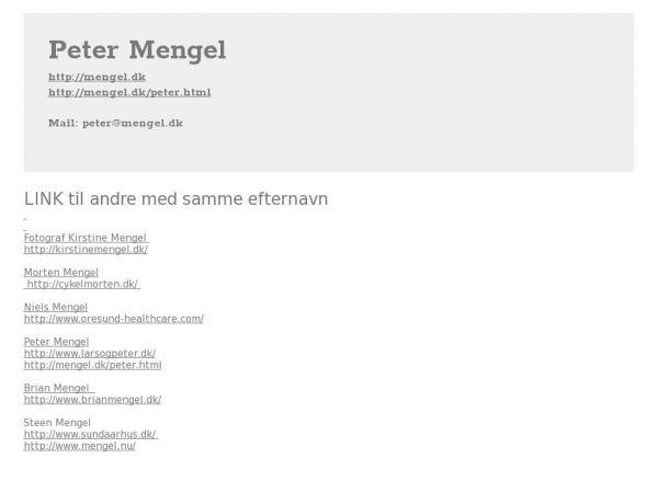 mengel.dk